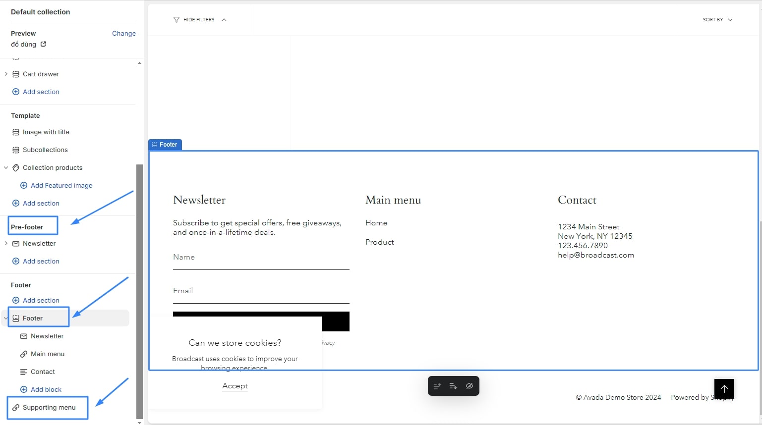 Step 5: Customize other sections
